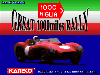 1000 Miglia : Great 1000 Miles Rally